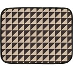 Brown Triangles Background Pattern  Fleece Blanket (Mini) 35 x27  Blanket