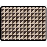 Brown Triangles Background Pattern  Fleece Blanket (Large)  80 x60  Blanket Front