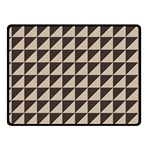 Brown Triangles Background Pattern  Fleece Blanket (Small) 50 x40  Blanket Front