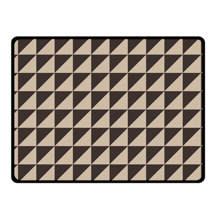 Brown Triangles Background Pattern  Fleece Blanket (Small)