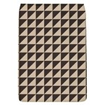 Brown Triangles Background Pattern  Flap Covers (L)  Front