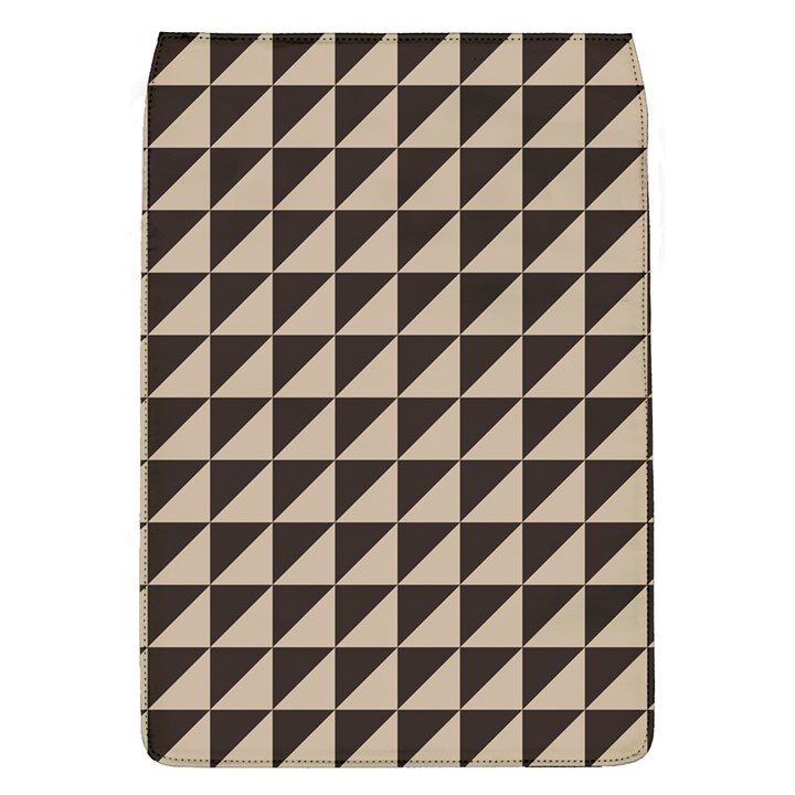 Brown Triangles Background Pattern  Flap Covers (L) 