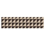 Brown Triangles Background Pattern  Satin Scarf (Oblong) Front