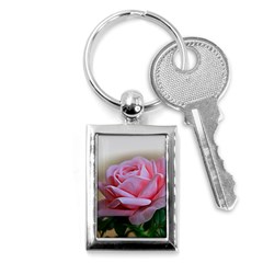 Rose Pink Flowers Pink Saturday Key Chains (rectangle)  by Amaryn4rt