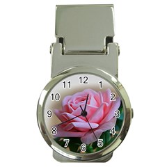 Rose Pink Flowers Pink Saturday Money Clip Watches by Amaryn4rt