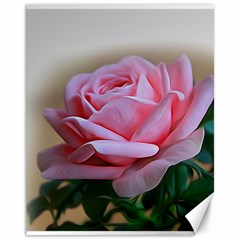 Rose Pink Flowers Pink Saturday Canvas 11  X 14   by Amaryn4rt