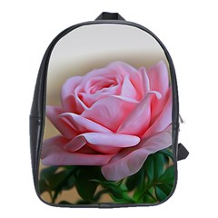 Rose Pink Flowers Pink Saturday School Bags(large)  by Amaryn4rt