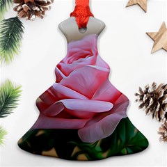 Rose Pink Flowers Pink Saturday Christmas Tree Ornament (2 Sides) by Amaryn4rt