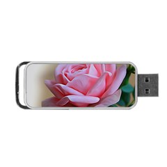 Rose Pink Flowers Pink Saturday Portable Usb Flash (one Side) by Amaryn4rt