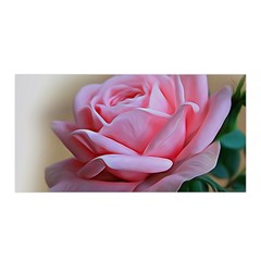 Rose Pink Flowers Pink Saturday Satin Wrap by Amaryn4rt