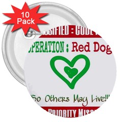 Oprd1 3  Buttons (10 Pack) 