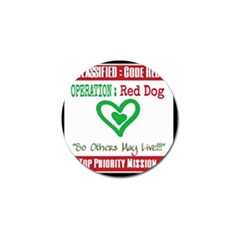 Oprd1 Golf Ball Marker (4 Pack) by OperationRedDog