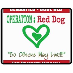 Oprd1 Fleece Blanket (medium)  by OperationRedDog