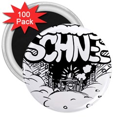 Snow Removal Winter Word 3  Magnets (100 Pack)