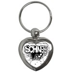 Snow Removal Winter Word Key Chains (Heart)  Front