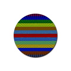 Pattern Background Rubber Coaster (round) 