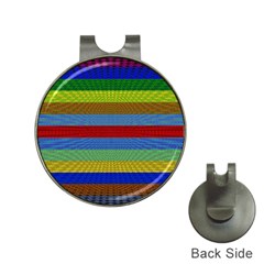 Pattern Background Hat Clips With Golf Markers by Amaryn4rt