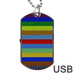 Pattern Background Dog Tag Usb Flash (two Sides) 