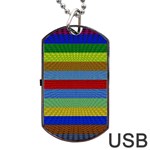 Pattern Background Dog Tag USB Flash (Two Sides)  Front