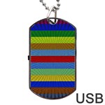 Pattern Background Dog Tag USB Flash (Two Sides)  Back