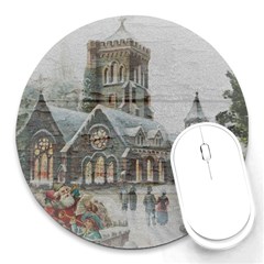 Santa Claus Nicholas Round Mousepads by Amaryn4rt