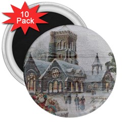 Santa Claus Nicholas 3  Magnets (10 Pack)  by Amaryn4rt