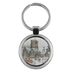 Santa Claus Nicholas Key Chains (round)  by Amaryn4rt