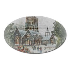 Santa Claus Nicholas Oval Magnet by Amaryn4rt