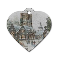 Santa Claus Nicholas Dog Tag Heart (one Side) by Amaryn4rt