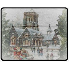 Santa Claus Nicholas Double Sided Fleece Blanket (medium)  by Amaryn4rt