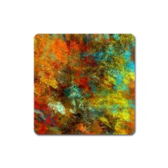 Mixed Abstract Square Magnet