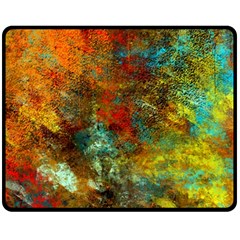 Mixed Abstract Fleece Blanket (medium)  by digitaldivadesigns