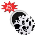 Gentleman pattern 1.75  Magnets (100 pack)  Front