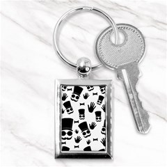 Gentleman Pattern Key Chains (rectangle)  by Valentinaart