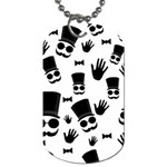 Gentleman pattern Dog Tag (One Side) Front