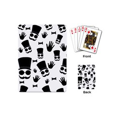 Gentleman Pattern Playing Cards (mini)  by Valentinaart