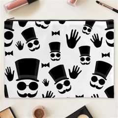 Gentleman Pattern Cosmetic Bag (xxxl)  by Valentinaart