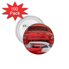 Classic Car Chevy Bel Air Dodge Red White Vintage Photography 1 75  Buttons (100 Pack)  by yoursparklingshop