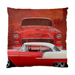 Classic Car Chevy Bel Air Dodge Red White Vintage Photography Standard Cushion Case (two Sides) by yoursparklingshop