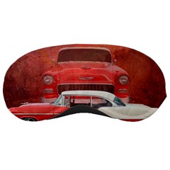 Classic Car Chevy Bel Air Dodge Red White Vintage Photography Sleeping Masks by yoursparklingshop