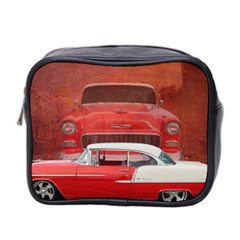 Classic Car Chevy Bel Air Dodge Red White Vintage Photography Mini Toiletries Bag 2-side by yoursparklingshop