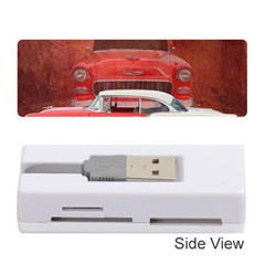 Classic Car Chevy Bel Air Dodge Red White Vintage Photography Memory Card Reader (stick)  by yoursparklingshop