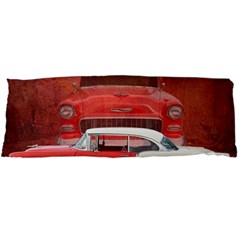 Classic Car Chevy Bel Air Dodge Red White Vintage Photography Body Pillow Case Dakimakura (two Sides) by yoursparklingshop