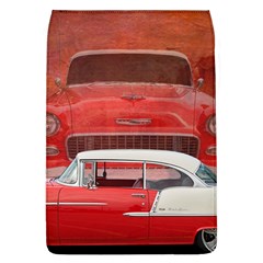 Classic Car Chevy Bel Air Dodge Red White Vintage Photography Flap Covers (l)  by yoursparklingshop