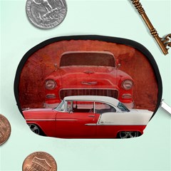 Classic Car Chevy Bel Air Dodge Red White Vintage Photography Accessory Pouches (medium)  by yoursparklingshop