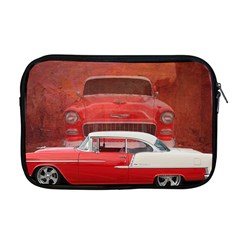 Classic Car Chevy Bel Air Dodge Red White Vintage Photography Apple Macbook Pro 17  Zipper Case by yoursparklingshop