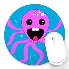 Bubble Octopus Copy Round Mousepads