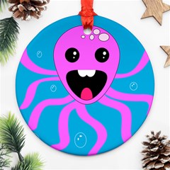 Bubble Octopus Copy Ornament (Round) 