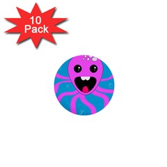 Bubble Octopus Copy 1  Mini Buttons (10 pack) 