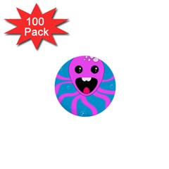 Bubble Octopus Copy 1  Mini Buttons (100 pack) 